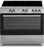 Nieuw!! Fitelli FK9001RVS keramisch Vrijstaand fornuis RVS 90CM breed met heteluchtoven - Afbeelding 2