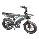 Fatbike V20 PRO – E-Fatbike incl. Voorslot + Achterzitje + Voorrek – Donker Grijs