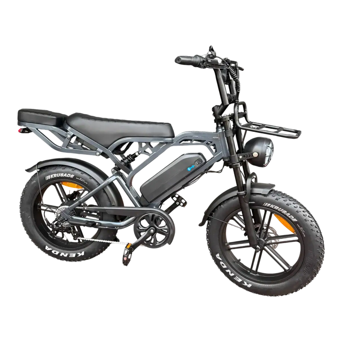 V20-Pro-Fatbike-Donker-Grijs-2025-_-Elektrische-Fatbike-_-Hydraulische-Remmen-_-Inclusief-Accessoiresset-187039730 Fatbike V20 PRO – E-Fatbike incl. Voorslot + Achterzitje + Voorrek – Donker Grijs - Afbeelding 1