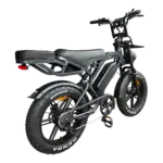 Fatbike V20 PRO – E-Fatbike incl. Voorslot + Achterzitje + Voorrek – Donker Grijs - Afbeelding 3