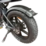 Fatbike V20 PRO – E-Fatbike incl. Voorslot + Achterzitje + Voorrek – Donker Grijs - Afbeelding 14