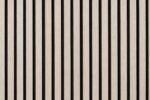 Akoestisch Wandpaneel White Oak – 2600 x 600 x 16 mm – Houtlook Lattenwand met Zwart Vilt