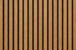 Akoestisch Wandpaneel M.Y. Thailand Teak – 2600 x 600 x 16 mm – Houtlook Lattenwand met Zwart Vilt