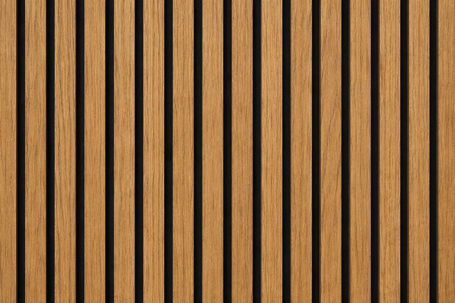 WhatsApp Image 2026-05-09 at 13.03.09 Akoestisch Wandpaneel M.Y. Thailand Teak – 2600 x 600 x 16 mm – Houtlook Lattenwand met Zwart Vilt - Afbeelding 1