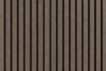 Akoestisch Wandpaneel Smoked Walnut – 2600 x 600 x 16 mm – Houtlook Lattenwand met Zwart Vilt