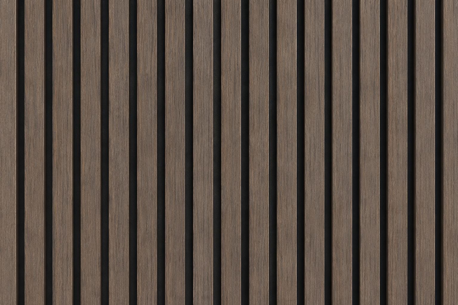 WhatsApp Image 2026-05-09 at 13.07.08 Akoestisch Wandpaneel Smoked Walnut – 2600 x 600 x 16 mm – Houtlook Lattenwand met Zwart Vilt - Afbeelding 1