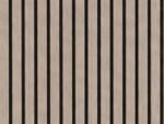 Akoestisch Wandpaneel Walnut  – 2600 x 600 x 16 mm – Houtlook Lattenwand met Zwart Vilt