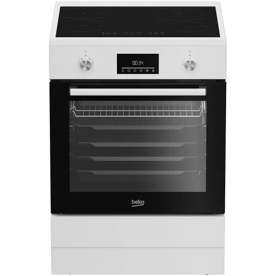 witte Beko FBMA6930GW - Inductiefornuis - 60cm - wit - Afbeelding 1