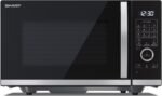 Sharp YCQC254AEB Flatbed Combi-Magnetron – 25L – 900W – Grill & Hetelucht – Zwart