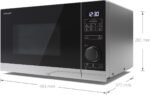 Sharp YCPS234AES Vrijstaande Solo Magnetron – 23L – 900W – Zilver/Zwart - Afbeelding 3