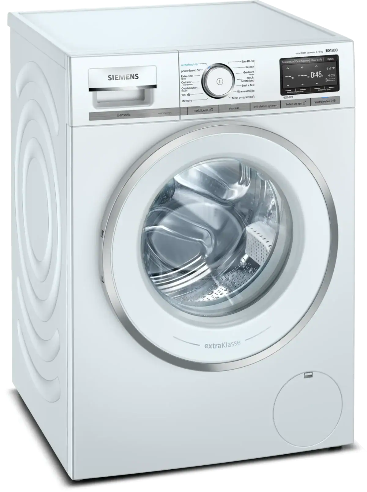 15832774_WM6HXF91NL_STP_def Siemens IQ800 WM6HXF91NL Wasmachine 8kg - Wit - Afbeelding 1