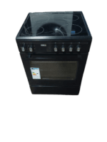 Fitelli FK6001ZW keramisch Vrijstaand fornuis Zwart 60CM BREED met heteluchtoven - Afbeelding 2