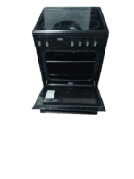 Fitelli FK6001ZW keramisch Vrijstaand fornuis Zwart 60CM BREED met heteluchtoven - Afbeelding 4