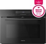 Inventum IMC4535GT - Inbouw combi-oven - Hetelucht - Magnetron - Grill - 50 liter - 45 cm hoog - Tot 250 graden - Zwart - Afbeelding 4