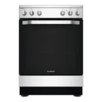Ariston AS68V8KHX Vrijstaand Keramisch Fornuis – 60 cm – RVS – Heteluchtoven met Grill