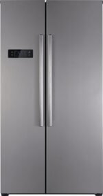 Exquisit SBS 550-4 A+ - Amerikaanse koelkast - Inox