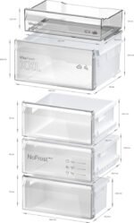 Bosch KGN39VXCT - Serie 4 -  Koel-vriescombinatie zwart 203CM  Energielabel C - Afbeelding 9