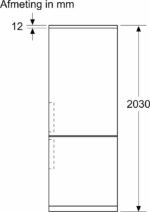 Bosch KGN39VXCT - Serie 4 -  Koel-vriescombinatie zwart 203CM  Energielabel C - Afbeelding 10