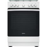 Indesit IS67G4PHW/E Vrijstaande kookplaat Elektrisch Gas Wit