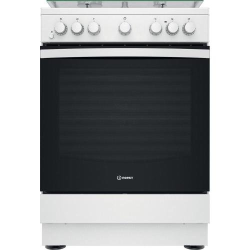 865714_2 Indesit IS67G4PHW/E Vrijstaande kookplaat Elektrisch Gas Wit - Afbeelding 1