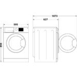 Outlet!! Whirlpool FFB 9458 WV EE wasmachine, voorlader, 9 kg, 1350 toeren - Afbeelding 3