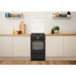 Indesit IS5G8MHA/E gasfornuis, vrijstaand, elektrisch, gas, zwart antraciet 50cm breed - Afbeelding 3