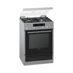 Siemens HX74W535N Vrijstaand Gasfornuis met Elektrische Oven RVS