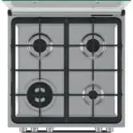 Whirlpool WS67G1CMX/MEA Vrijstaande gasfornuis grijs, roestvrij staal A - Afbeelding 4