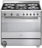 SMEG Gasfornuis  SNL91MFX6- 90 cm RVS