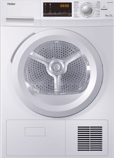 1376698 Haier HD 80-B636W Condensdroger 8kg - Afbeelding 1