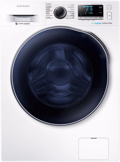 481954 Samsung WD80J6400AW/EN Wasdroogcombinatie 8kg wassen 1400tpm + 6kg drogen - Afbeelding 1
