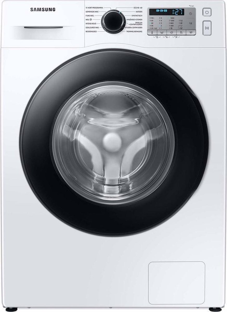 873x1200 Samsung Wasmachine EcoBubble 5000-serie WW80TA049AH 8kg 1400 Toeren - Afbeelding 1
