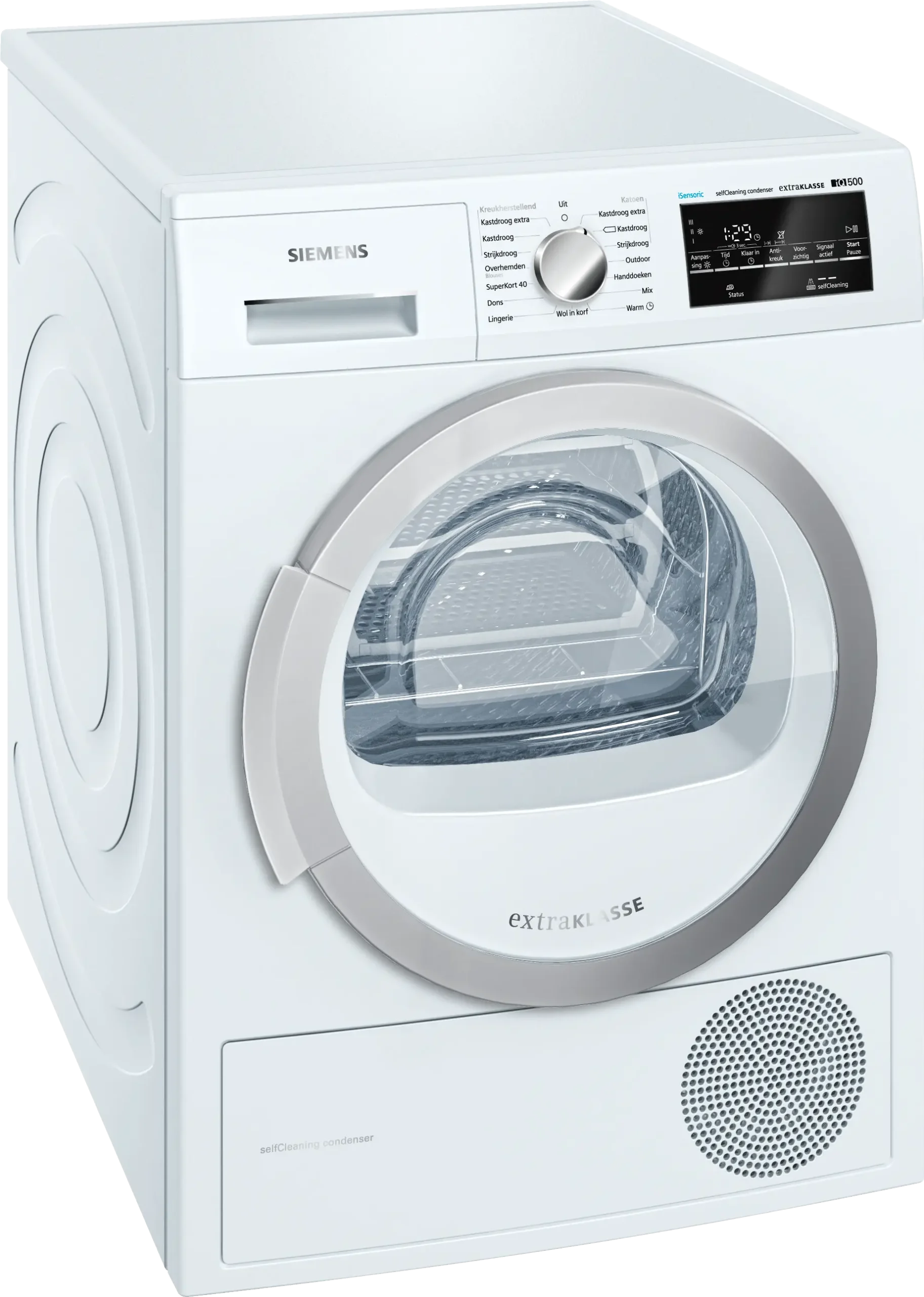 MCSA00789365_WT45W490NL_def Siemens WT45W490NL Warmtepompdroger – 8 kg - Afbeelding 1